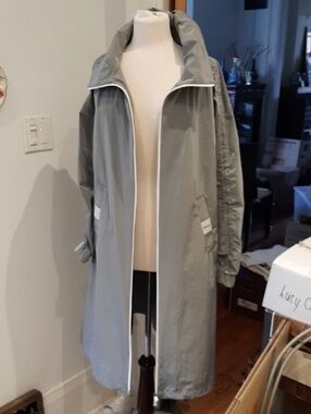 Laminar HERNO opalescent Coat Waterproof Windproof Lightweight Laminated Fabric